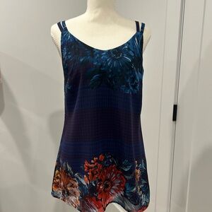 CAbi Navy Floral Camisole
